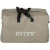 image:imageINTEX 66324EP Excursion 4 Inflatable Boat Set Includes Deluxe 54in Aluminum Oars and HighOutput Pump  Adjustable Seats with Backrest  Fishing Rod Holders  4Person  1100lb Weight CapacityGray