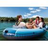 image:imageINTEX 66324EP Excursion 4 Inflatable Boat Set Includes Deluxe 54in Aluminum Oars and HighOutput Pump  Adjustable Seats with Backrest  Fishing Rod Holders  4Person  1100lb Weight CapacityBlue