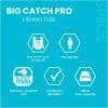 image:imageINTEX Big Catch Pro Inflatable Fishing Float Tube Includes Deluxe 54in Boat Oars and HighOutput Pump  Detachable Fishing Rod Holders  Mesh Fish Ruler  HeavyDuty Backpack  308lb Weight Capacity