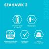 image:imageINTEX Seahawk Inflatable Boat Series Includes Boat Oars and HighOutput Pump  Fishing Rod Holders  Gear PouchDark Green