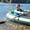 image:imageINTEX Seahawk Inflatable Boat Series Includes Boat Oars and HighOutput Pump  Fishing Rod Holders  Gear PouchLight Green