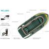 image:imageINTEX Seahawk Inflatable Boat Series Includes Boat Oars and HighOutput Pump  Fishing Rod Holders  Gear PouchLight Green