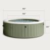 image:imageINTEX 28427EG PureSpa Bubble Massage Spa Set Outdoor Inflatable Portable Hot Tub Includes Energy Efficient Spa Cover Saltwater System Ready 6 Person 85in x 28in6 Person