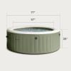 image:imageINTEX 28427EG PureSpa Bubble Massage Spa Set Outdoor Inflatable Portable Hot Tub Includes Energy Efficient Spa Cover Saltwater System Ready 6 Person 85in x 28in4 Person