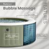 image:imageINTEX 28427EG PureSpa Bubble Massage Spa Set Outdoor Inflatable Portable Hot Tub Includes Energy Efficient Spa Cover Saltwater System Ready 6 Person 85in x 28in4 Person