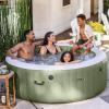 image:imageINTEX 28427EG PureSpa Bubble Massage Spa Set Outdoor Inflatable Portable Hot Tub Includes Energy Efficient Spa Cover Saltwater System Ready 6 Person 85in x 28in4 Person