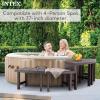 image:imageIntex 28514E 2 Medium PureSpa Accessories Benches Compatible w 4 Person Spas Combines to Create A Larger Bench Flat Storage 350 Pound Capacity