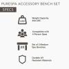image:imageIntex 28514E 2 Medium PureSpa Accessories Benches Compatible w 4 Person Spas Combines to Create A Larger Bench Flat Storage 350 Pound Capacity