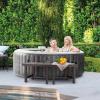 image:imageIntex 28514E 2 Medium PureSpa Accessories Benches Compatible w 4 Person Spas Combines to Create A Larger Bench Flat Storage 350 Pound Capacity