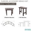 image:imageIntex Set of 4 PureSpa Benches 2 Medium and 2 Tall Bench Accessories Compatible with Inflatable Hot Tub 4 Person Spas Bench Accessories Only