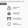 image:imageIntex Set of 4 PureSpa Benches 2 Medium and 2 Tall Bench Accessories Compatible with Inflatable Hot Tub 4 Person Spas Bench Accessories Only