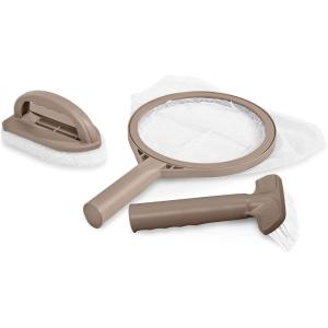 image:imageIntex PureSpa Hot Tub and Spa Maintenance Accessory Kit with Curved Brush Mesh Net Skimmer and Scrubber for Inflatable PureSpa Home Hot Tubs