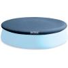 image:imageIntex 12 Foot x 30 Inch Round Metal Frame Above Ground Outdoor Swimming Pool Set with Filter Pump and Easy Set Round Vinyl Pool Cover Blue