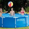 image:imageMetal Frame Above Ground Swimming Pool w 10 Foot Round Swimming Pool Cover