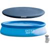 image:imageIntex 13 Ft x 32 in Easy Set Above Ground Inflatable Outdoor Swimming Pool Set with 530 GPH Krystal Clear Filter Pump amp Secure Vinyl Pool Cover Blue