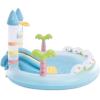 image:imageINTEX 56148EP Unicorn Castle Inflatable Kiddie Pool Inflatable Kids Pool with Water Sprayer and Slide  Splash Pad  77 x 70 x 50  Ages 3