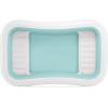 image:imageINTEX 58497EP Swim Center Family Lounge Pool Builtin Cushion Seats  206 Gallon Capacity  104 x 65 x 22  Teal