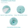 image:imageINTEX 58497EP Swim Center Family Lounge Pool Builtin Cushion Seats  206 Gallon Capacity  104 x 65 x 22  Teal