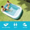 image:imageINTEX 58497EP Swim Center Family Lounge Pool Builtin Cushion Seats  206 Gallon Capacity  104 x 65 x 22  Teal