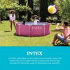 image:imageINTEX 28030E Pool Cover For 10ft Round Metal Frame Pools  Includes Rope Tie  Drain Holes  10in Overhang  Snug Fit