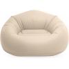 image:imageIntex 66505EP Beanless Bag Inflatable Lounge Chair Corduroy Textured Flocking  Durable Vinyl  Folds Compactly  220lb Weight Capacity  45 x 45 x 28Beige