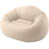 image:imageIntex 66505EP Beanless Bag Inflatable Lounge Chair Corduroy Textured Flocking  Durable Vinyl  Folds Compactly  220lb Weight Capacity  45 x 45 x 28Beige