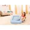 image:imageIntex 66811EP Inflatable Kidz Travel Bed Set Includes Hand Pump and Carry Bag Removable Mattress Quick Inflation Indoor Use 42in x 66in x 10in Beige Color with Star Print FrameBlue