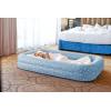 image:imageIntex 66811EP Inflatable Kidz Travel Bed Set Includes Hand Pump and Carry Bag Removable Mattress Quick Inflation Indoor Use 42in x 66in x 10in Beige Color with Star Print FrameBlue