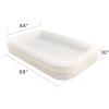 image:imageIntex 66811EP Inflatable Kidz Travel Bed Set Includes Hand Pump and Carry Bag Removable Mattress Quick Inflation Indoor Use 42in x 66in x 10in Beige Color with Star Print FrameBeige