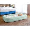 image:imageIntex 66811EP Inflatable Kidz Travel Bed Set Includes Hand Pump and Carry Bag Removable Mattress Quick Inflation Indoor Use 42in x 66in x 10in Beige Color with Star Print FrameMint Green