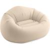 image:imageIntex 66505EP Beanless Bag Inflatable Lounge Chair Corduroy Textured Flocking  Durable Vinyl  Folds Compactly  220lb Weight Capacity  45 x 45 x 28Beige
