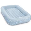 image:imageIntex 66811EP Inflatable Kidz Travel Bed Set Includes Hand Pump and Carry Bag Removable Mattress Quick Inflation Indoor Use 42in x 66in x 10in Beige Color with Star Print FrameBlue