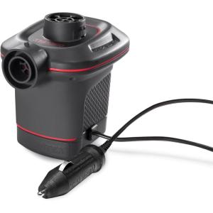 image:imageINTEX 66656WA QuickFill 12 Volt DC Electric Pump Inflates and Deflates Air Mattresses Kayaks Boats  Includes 3 Interrconnecting Nozzles  Sleek and Compact Design  650 LMin Air Flow  Outdoor Use