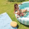 image:imageIntex Coastal Luxe Inflatable Pool for Kids amp Family 66 x 21 168m x 53cm Stylish Mint White Striped Design Durable PVC Material Easy Setup Ideal for Garden amp Outdoor Fun