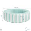 image:imageIntex Coastal Luxe Inflatable Pool for Kids amp Family 66 x 21 168m x 53cm Stylish Mint White Striped Design Durable PVC Material Easy Setup Ideal for Garden amp Outdoor Fun