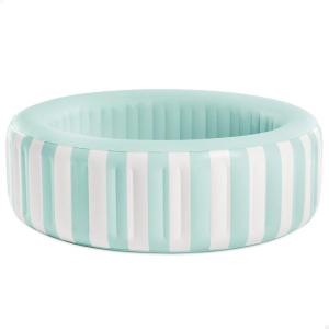 image:imageIntex Coastal Luxe Inflatable Pool for Kids amp Family 66 x 21 168m x 53cm Stylish Mint White Striped Design Durable PVC Material Easy Setup Ideal for Garden amp Outdoor Fun