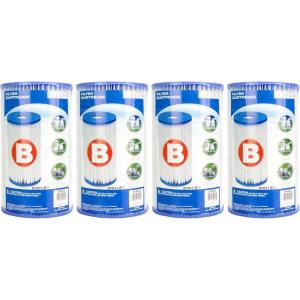 image:imageIntex Easy Set Type B Replacement Filter Cartridge for Above Ground Outdoor Swimming Pools with Dacron Paper for Ultimate Filtration 9 Pack4 Pack