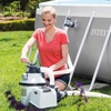 image:imageIntex 2800 GPH Above Ground Pool Sand Filter Pump Bundled with Threaded Hose Adapter Pair