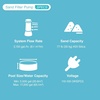 image:imageIntex 2800 GPH Above Ground Pool Sand Filter Pump Bundled with Threaded Hose Adapter Pair