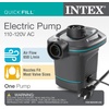 image:imageINTEX Swim Center Inflatable Family Lounge Pool BuiltIn Bench  Cup Holder  156 Gallon Capacity  90x86x31 Bundled with 120V Electric Air Pump