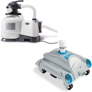 image:imageIntex 2800 GPH Above Ground Pool Sand Filter Pump and Automatic Pool Vacuum