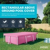 image:imageINTEX 28027E Pool Cover for 7ft x 5ft Rectangular Metal Frame Pools  Includes Rope Tie  Drain Holes  12in Overhang  Snug Fit