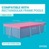 image:imageINTEX 28027E Pool Cover for 7ft x 5ft Rectangular Metal Frame Pools  Includes Rope Tie  Drain Holes  12in Overhang  Snug Fit