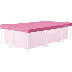 image:imageINTEX 28027E Pool Cover for 7ft x 5ft Rectangular Metal Frame Pools  Includes Rope Tie  Drain Holes  12in Overhang  Snug Fit