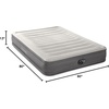 image:imageINTEX 64091ED TruAire Luxury Air Mattress FiberTech  Twin Size  Builtin Electric Pump  18in Bed Height  330lb Weight CapacityQueen
