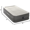 image:imageINTEX 64091ED TruAire Luxury Air Mattress FiberTech  Twin Size  Builtin Electric Pump  18in Bed Height  330lb Weight CapacityTwin