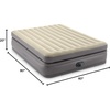 image:imageIntex 64163ED Queen Prime Comfort Elevated Air Mattress FiberTech  Queen Size  Builtin Electric Pump  20in Bed Height  600lb Weight CapacityQueen