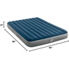 image:imageIntex 64189EP 10in Queen DuraBeam Prestige Downy Air Mattress with Rechargeable Pump for Travel and CampingQueen