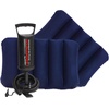 image:imageIntex 64765E DuraBeam Standard Classic Air Mattress with Inflatable Pillows FiberTech  Queen Size  Hand Pump  10in Bed Height  600lb Weight CapacityQueen Airbed Set