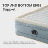 image:imageIntex 64823ED 18in Queen DuraBeam Premium Comfort Inflatable Air Mattress with Built in Pump for Travel and Camping 600lb Weight Capacity